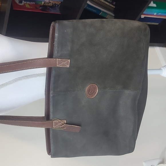 COLDWATER CANYON Black Leather Tote Bag - Picture 2 of 16